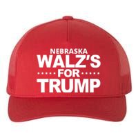 Nebraska Walzs For Trump Political Yupoong Adult 5-Panel Trucker Hat