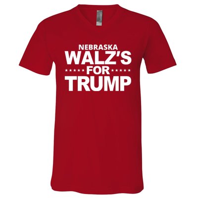 Nebraska Walzs For Trump Political V-Neck T-Shirt