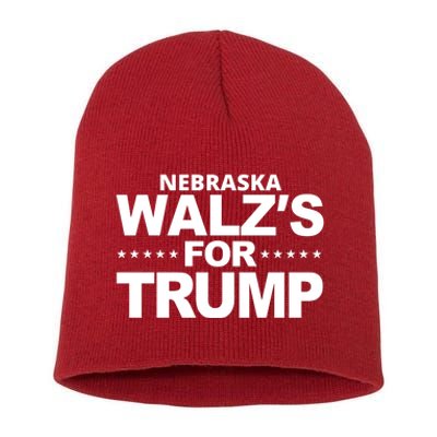 Nebraska Walzs For Trump Political Short Acrylic Beanie