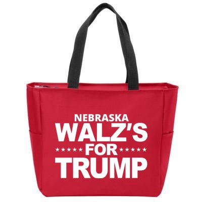 Nebraska Walzs For Trump Political Zip Tote Bag