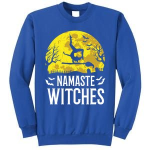 Namaste Witches Gift Funny Yoga Halloween Costume Gift Sweatshirt