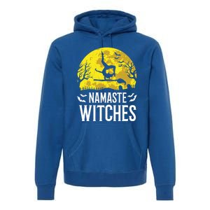 Namaste Witches Gift Funny Yoga Halloween Costume Gift Premium Hoodie