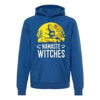 Namaste Witches Gift Funny Yoga Halloween Costume Gift Premium Hoodie