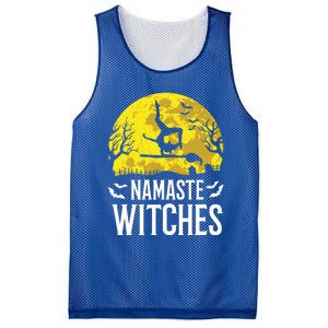 Namaste Witches Gift Funny Yoga Halloween Costume Gift Mesh Reversible Basketball Jersey Tank