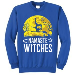 Namaste Witches Gift Funny Yoga Halloween Costume Gift Tall Sweatshirt