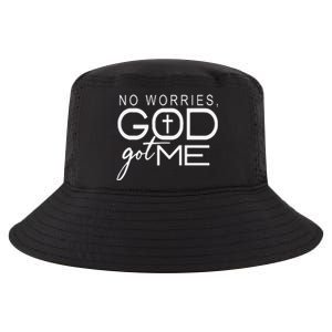 No Worries, God-Got Me African American Christian Cool Comfort Performance Bucket Hat