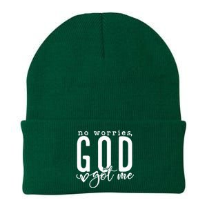 No Worries God Got Me Christian Religious Knit Cap Winter Beanie