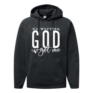 No Worries God Got Me Christian Religious Performance Fleece Hoodie