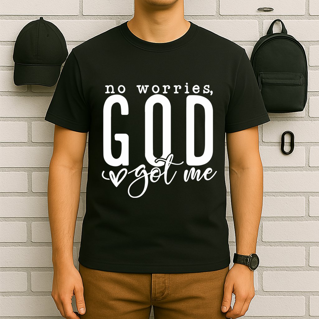 No Worries God Got Me Christian Religious T-Shirt