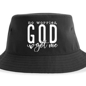 No Worries God Got Me Christian Religious Sustainable Bucket Hat