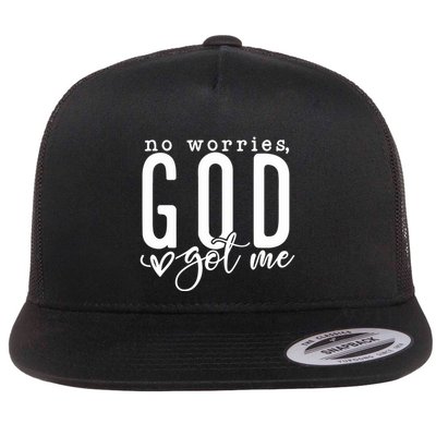 No Worries God Got Me Christian Religious Flatbill Hat