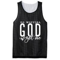 No Worries God Got Me Christian Religious Mesh Reversible Basketball Jersey Tank