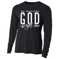 No Worries God Got Me Christian Religious Cooling Performance Long Sleeve Crew