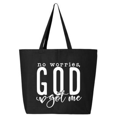 No Worries God Got Me Christian Religious 25L Jumbo Tote