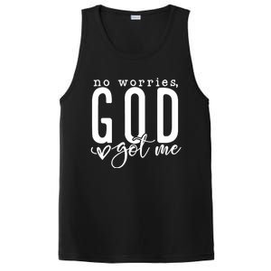 No Worries God Got Me Christian Religious PosiCharge Competitor Tank