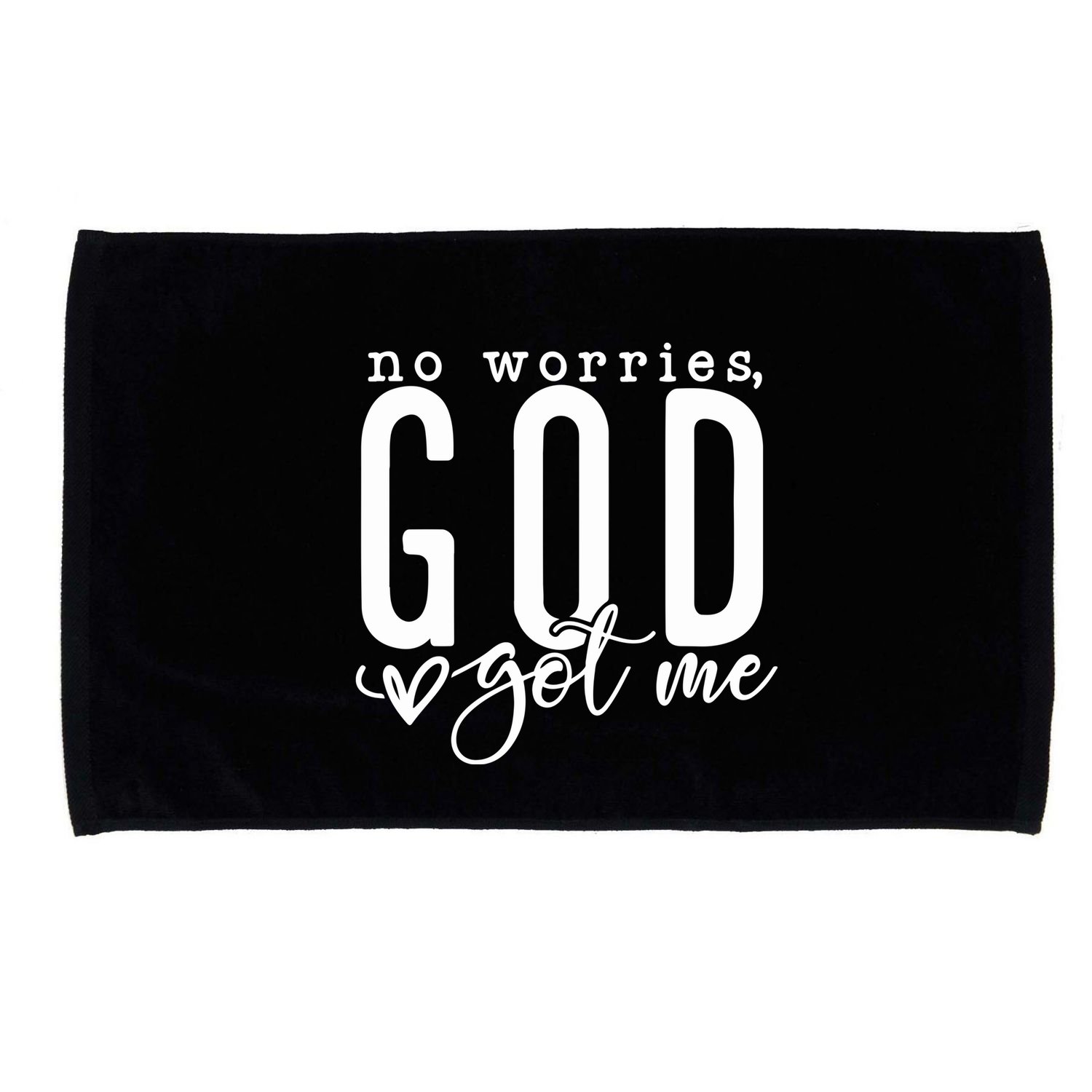 No Worries God Got Me Christian Religious Microfiber Hand Towel