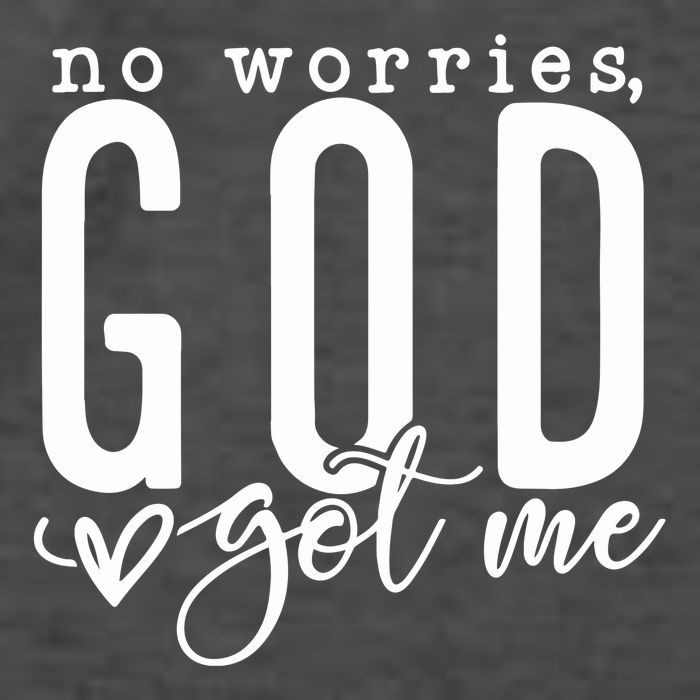 No Worries God Got Me Christian Religious Vector Backpack