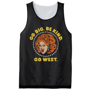 Nina West Go Big Be Kind Go West Mesh Reversible Basketball Jersey Tank