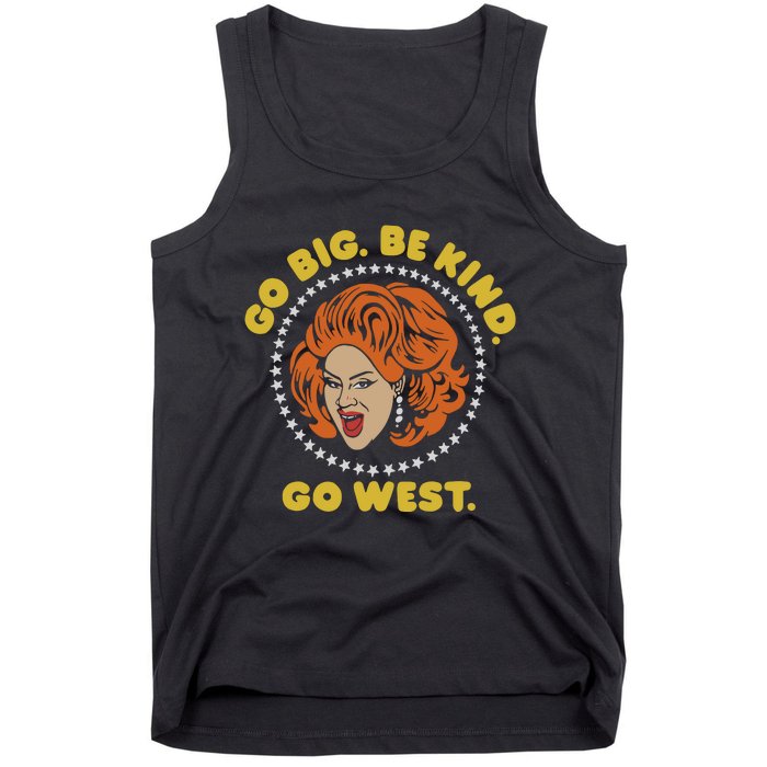 Nina West Go Big Be Kind Go West Tank Top