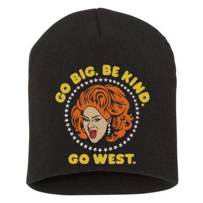 Nina West Go Big Be Kind Go West Short Acrylic Beanie