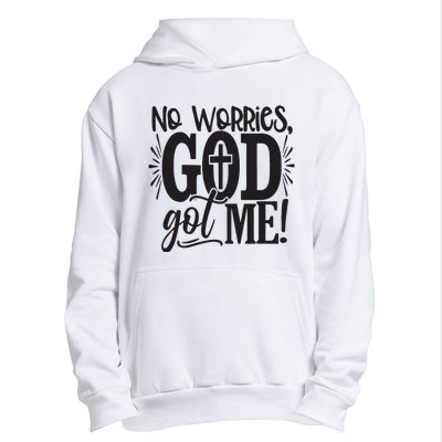 No Worries, God Got Me African American Christian Urban Pullover Hoodie