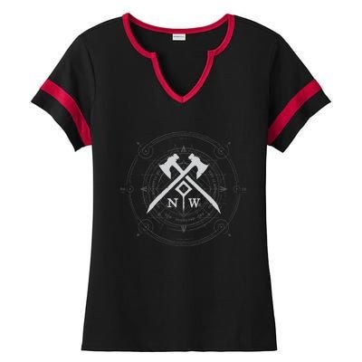 New World Glyph Gift Ladies Halftime Notch Neck Tee