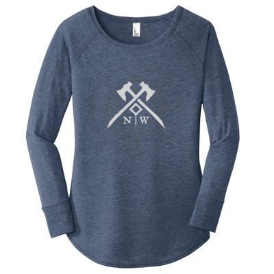 New World Glyph Gift Women's Perfect Tri Tunic Long Sleeve Shirt