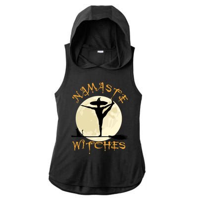 Namaste Witches Great Gift Halloween Yoga Great Gift Ladies PosiCharge Tri-Blend Wicking Draft Hoodie Tank