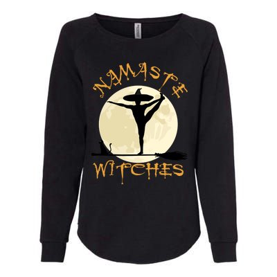 Namaste Witches Great Gift Halloween Yoga Great Gift Womens California Wash Sweatshirt