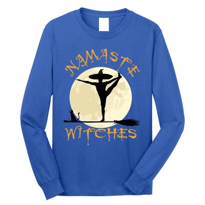 Namaste Witches Great Gift Halloween Yoga Great Gift Long Sleeve Shirt