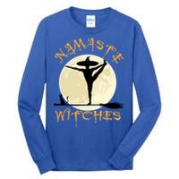 Namaste Witches Great Gift Halloween Yoga Great Gift Tall Long Sleeve T-Shirt