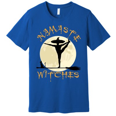 Namaste Witches Great Gift Halloween Yoga Great Gift Premium T-Shirt