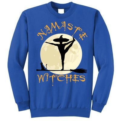 Namaste Witches Great Gift Halloween Yoga Great Gift Tall Sweatshirt