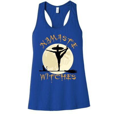 Namaste Witches Great Gift Halloween Yoga Great Gift Women's Racerback Tank