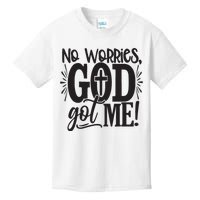 No Worries, GodGot Me African American Christian Kids T-Shirt