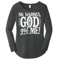 No Worries God Got Me African American Christian Women's Perfect Tri Tunic Long Sleeve Shirt