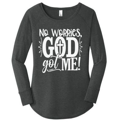 No Worries God Got Me African American Christian Women's Perfect Tri Tunic Long Sleeve Shirt