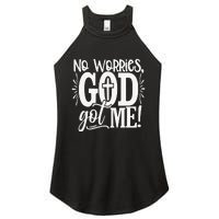 No Worries God Got Me African American Christian Women's Perfect Tri Rocker Tank