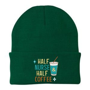 Nurse Week Gifts Funny Half Nurse Half Coffee Nurse Gifts Knit Cap Winter Beanie