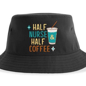 Nurse Week Gifts Funny Half Nurse Half Coffee Nurse Gifts Sustainable Bucket Hat