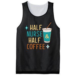 Nurse Week Gifts Funny Half Nurse Half Coffee Nurse Gifts Mesh Reversible Basketball Jersey Tank