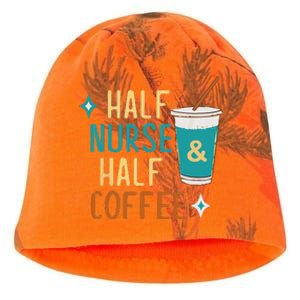 Nurse Week Gifts Funny Half Nurse Half Coffee Nurse Gifts Kati - Camo Knit Beanie