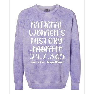 National Women History Month 2024 247365 Colorblast Crewneck Sweatshirt