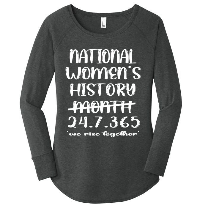 National Women History Month 2024 247365 Women's Perfect Tri Tunic Long Sleeve Shirt