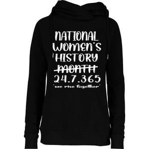 National Women History Month 2024 247365 Womens Funnel Neck Pullover Hood