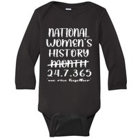 National Women History Month 2024 247365 Baby Long Sleeve Bodysuit