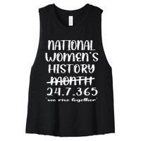 National Women History Month 2024 247365 Women's Racerback Cropped Tank