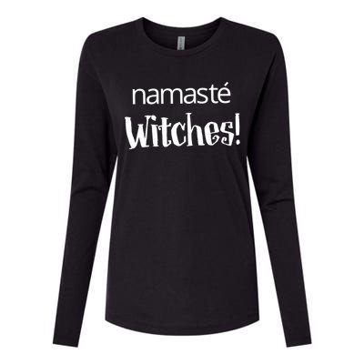 Namaste Witches Halloween Gift Womens Cotton Relaxed Long Sleeve T-Shirt