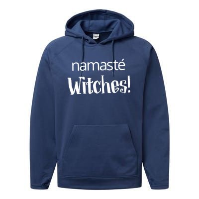 Namaste Witches Halloween Gift Performance Fleece Hoodie