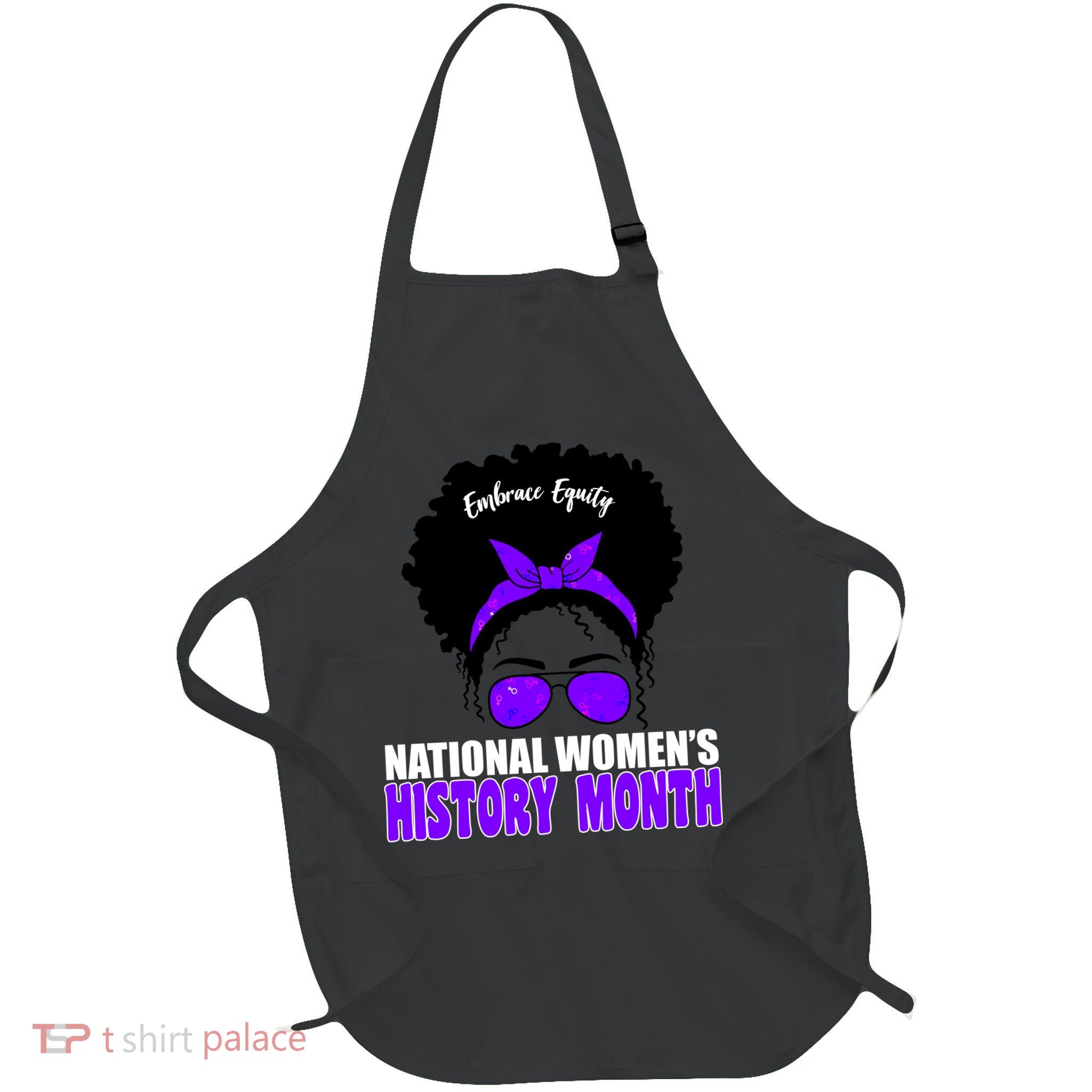 National Women's History Month Equity For Women Full-Length Apron With Pockets